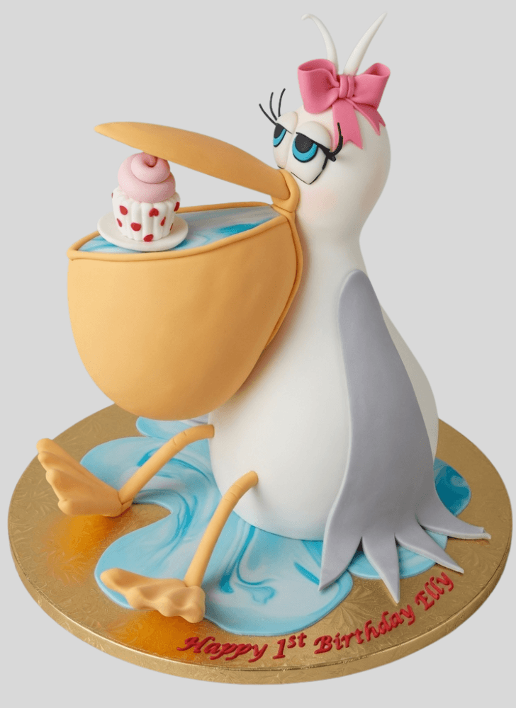 Enthralling Pelican Cake