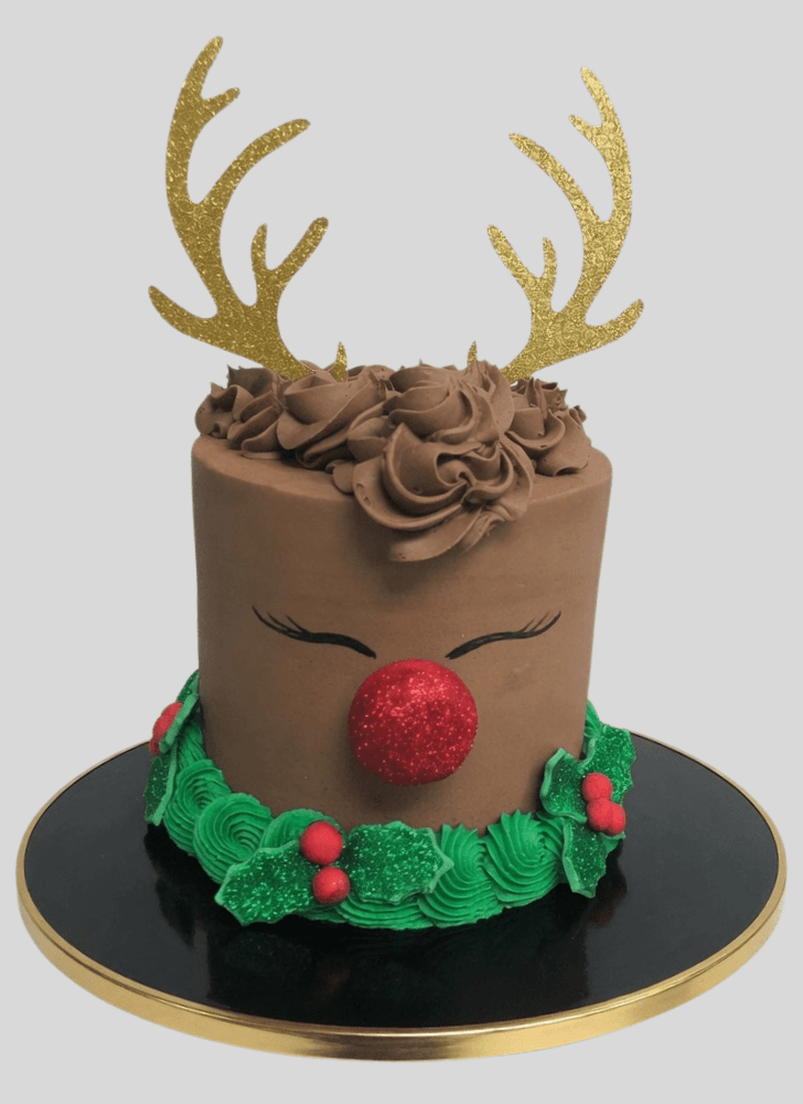 Admirable Reindeer Cake Design