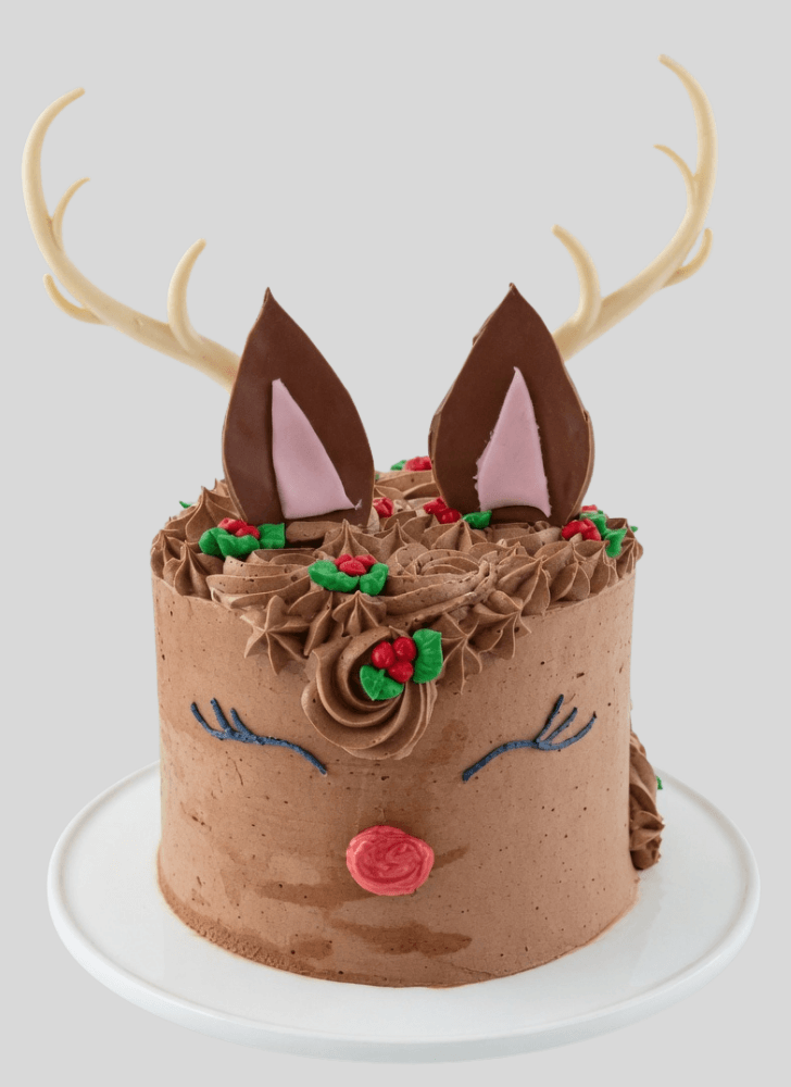 Adorable Reindeer Cake