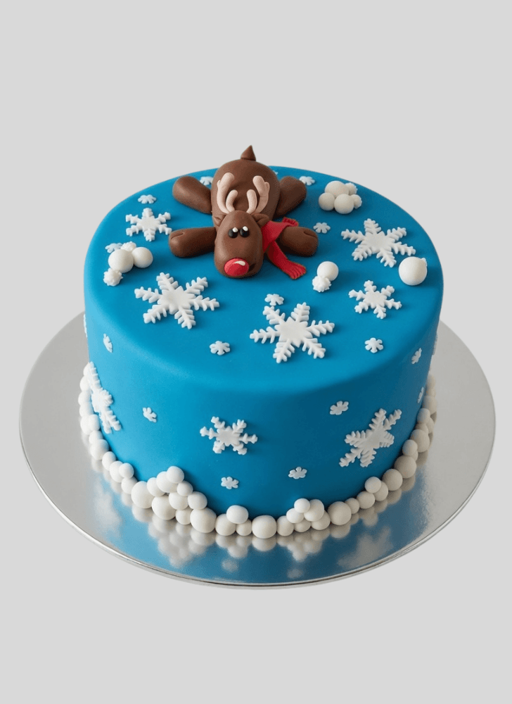 Alluring Reindeer Cake