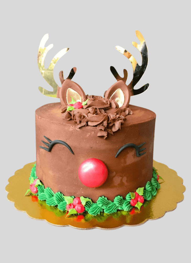 Appealing Reindeer Cake