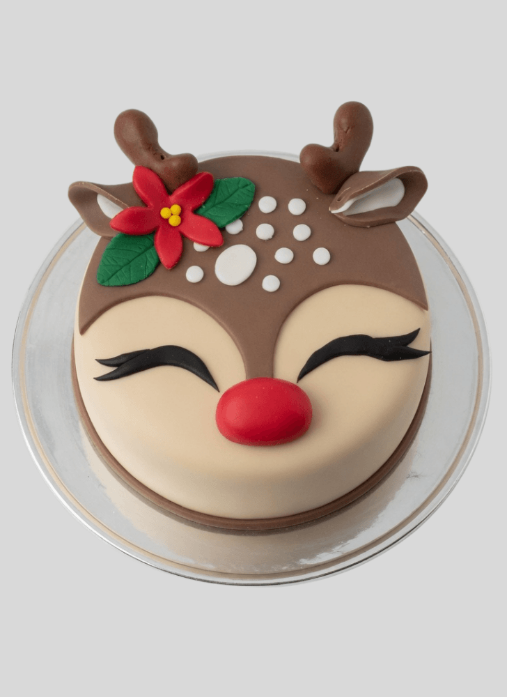 Charming Reindeer Cake