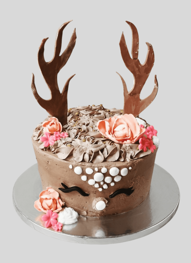 Handsome Reindeer Cake