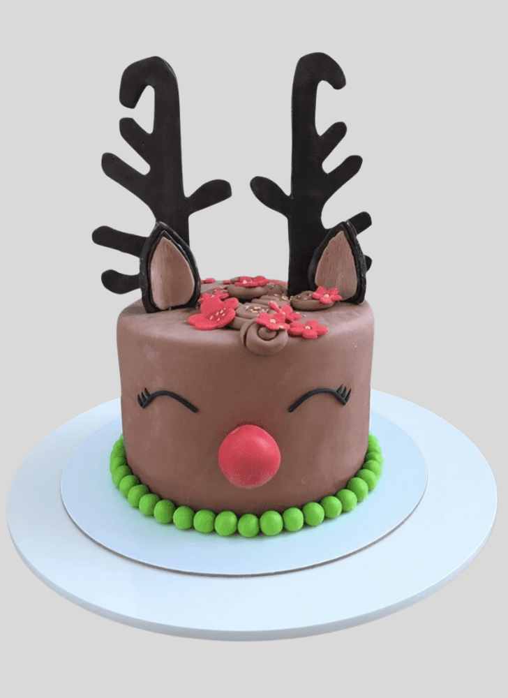 Mesmeric Reindeer Cake