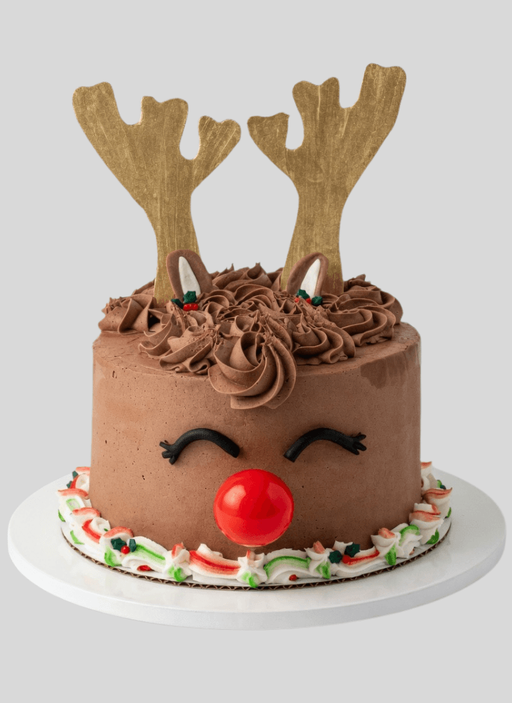 Pleasing Reindeer Cake