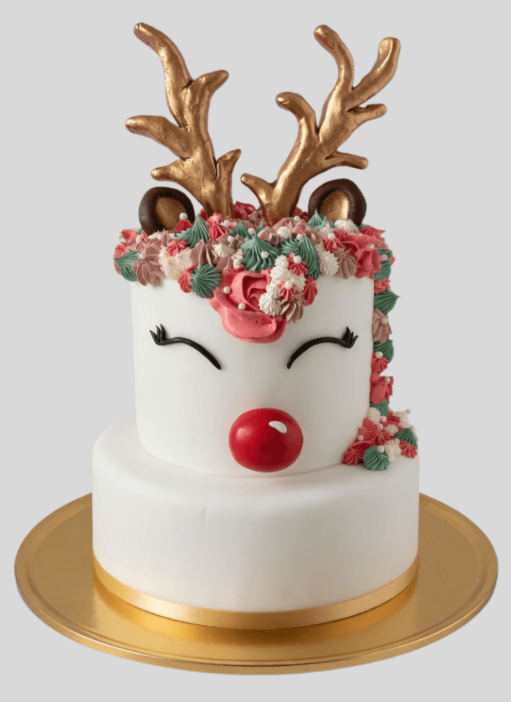 Wonderful Reindeer Cake Design