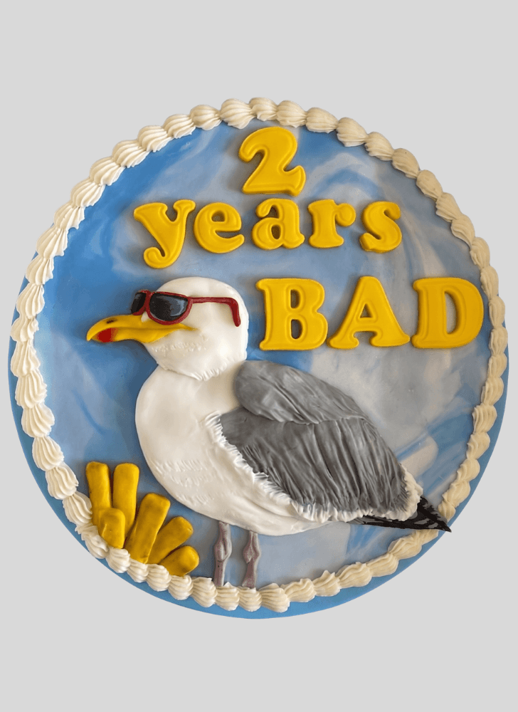Charming Seagull Cake