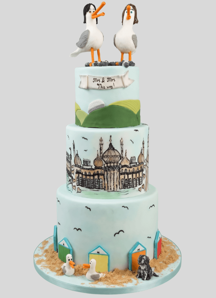 Cute Seagull Cake