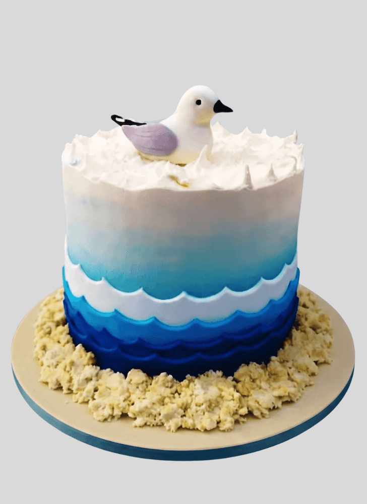 Delicate Seagull Cake