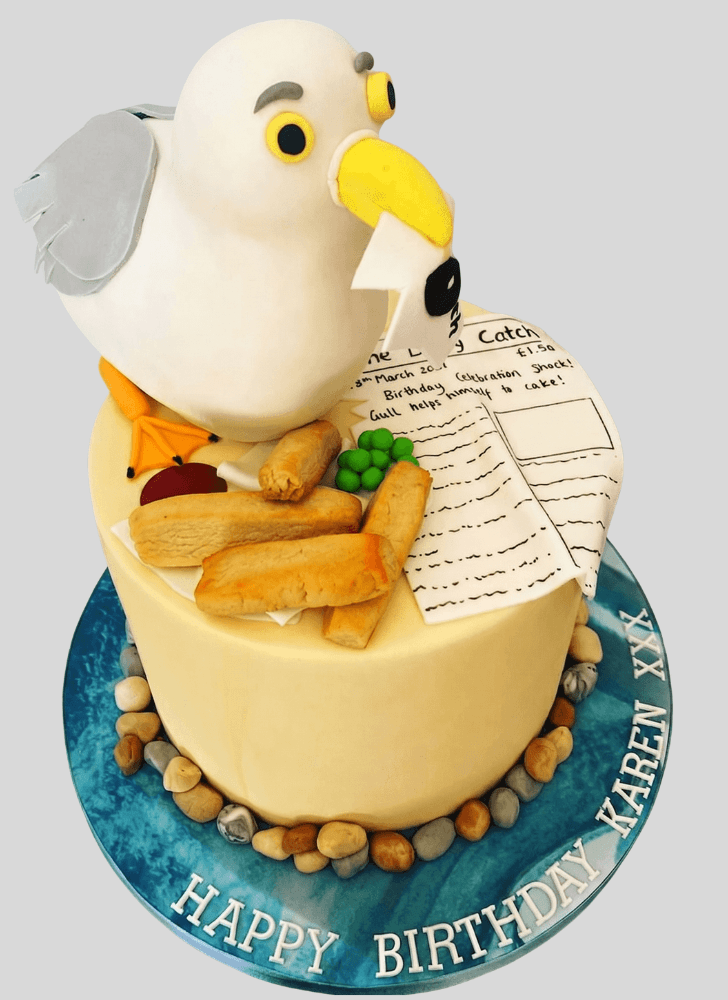 Fine Seagull Cake