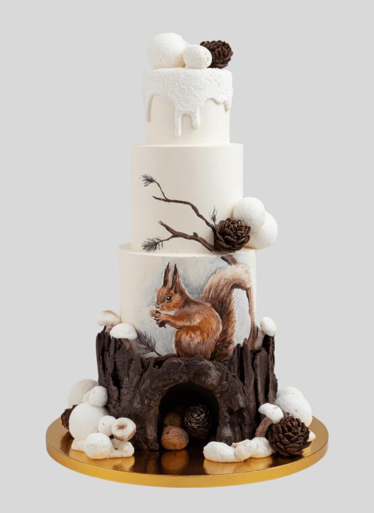 Charming Squirrel Cake