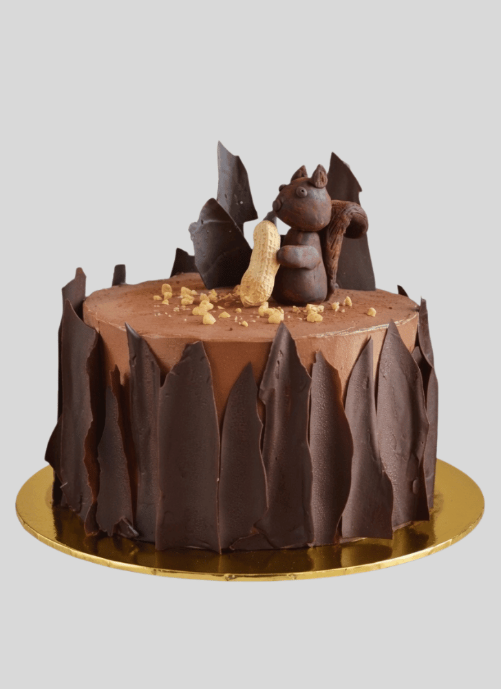 Lovely Squirrel Cake Design