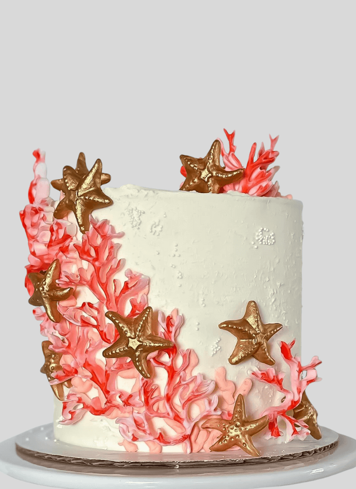 Inviting Starfish Cake