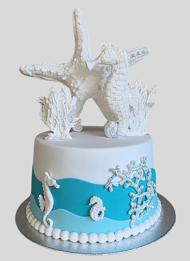 Wonderful Starfish Cake Design