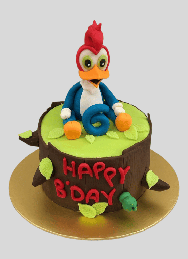 Beauteous Woodpecker Cake