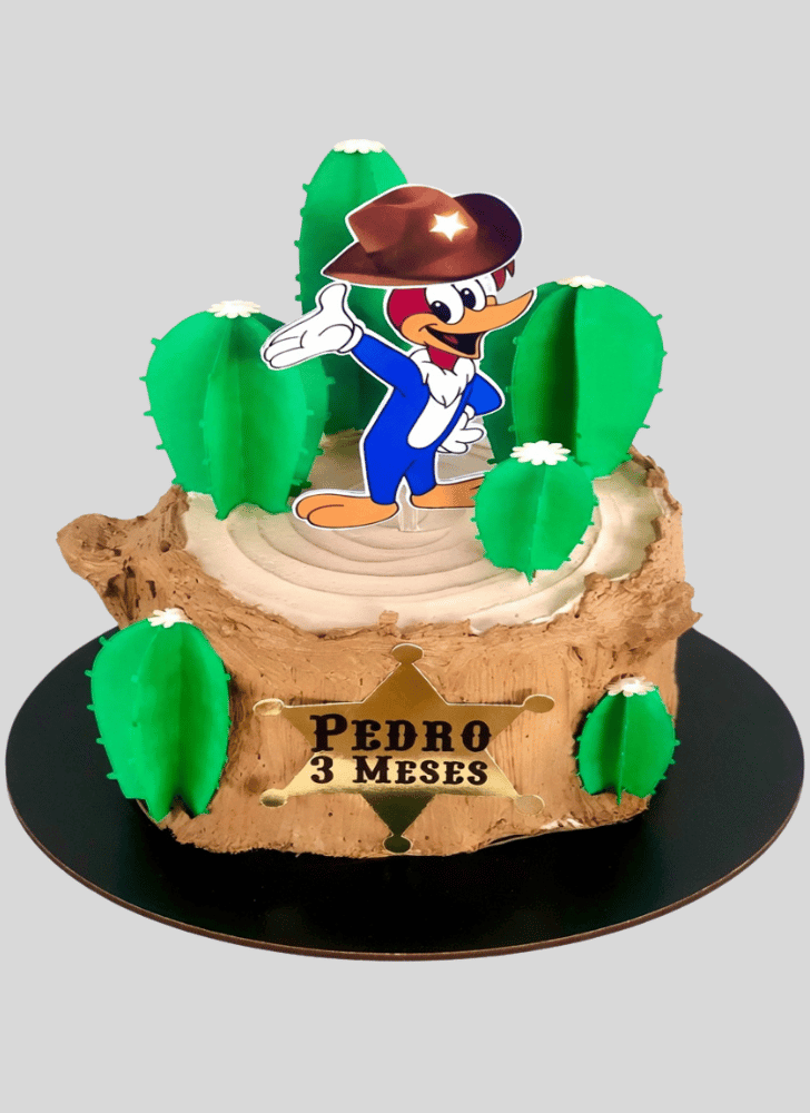 Captivating Woodpecker Cake