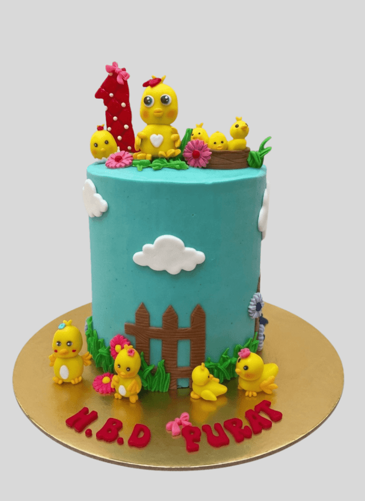 Alluring Chick Cake