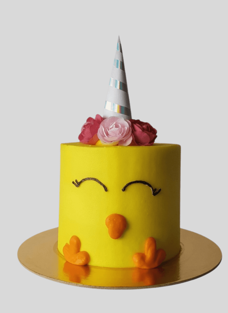 Captivating Chick Cake