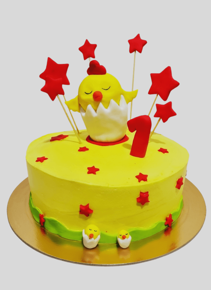 Handsome Chick Cake