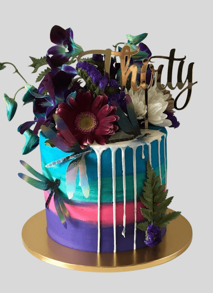 Adorable Dragonfly Cake