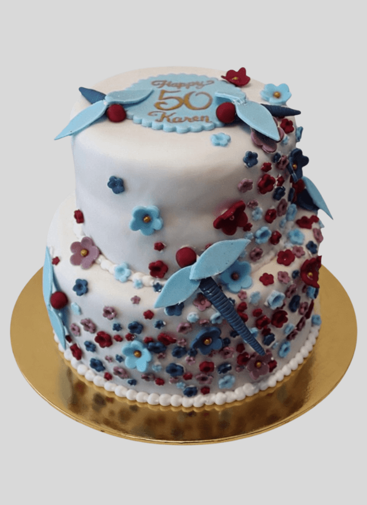 Alluring Dragonfly Cake