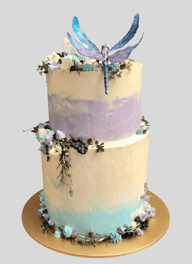 Captivating Dragonfly Cake