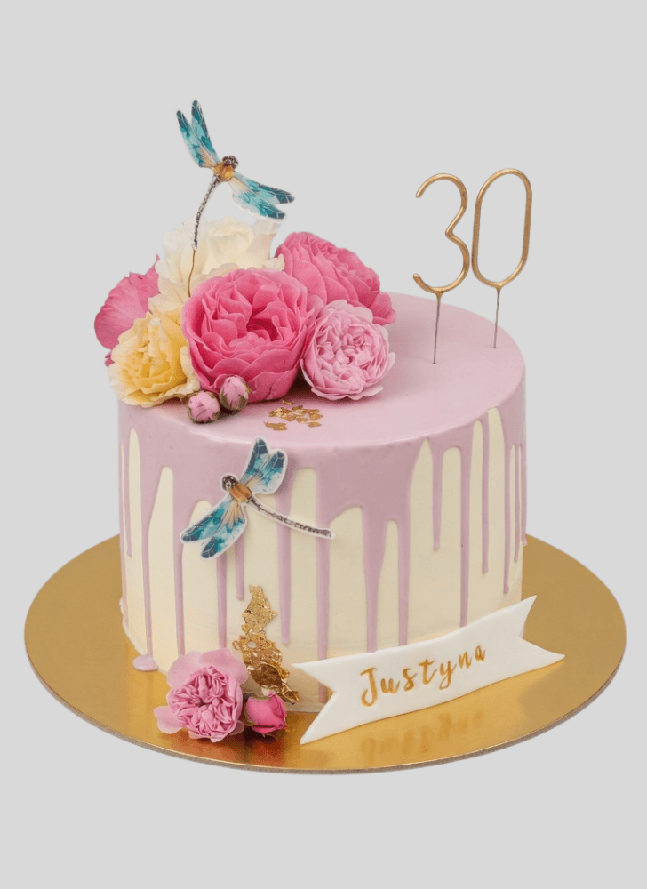 Charming Dragonfly Cake