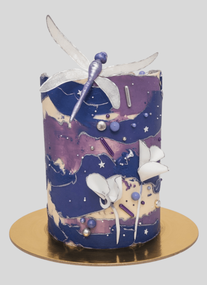 Classy Dragonfly Cake