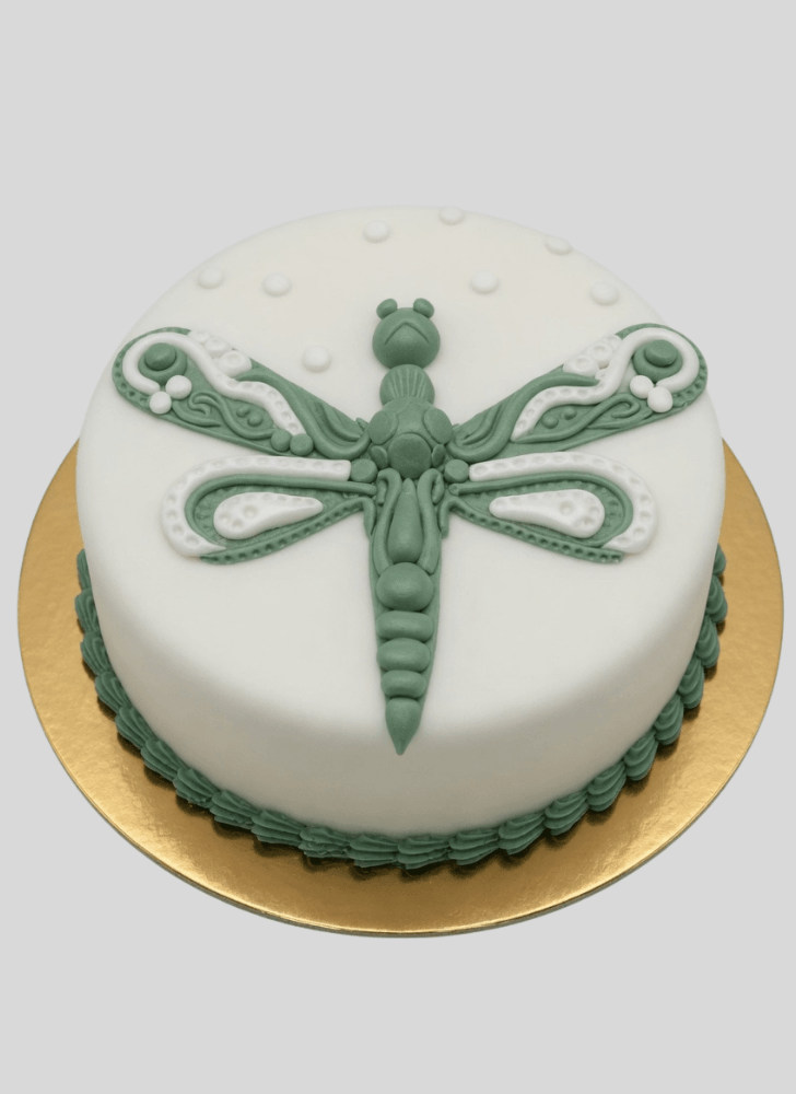 Delicate Dragonfly Cake