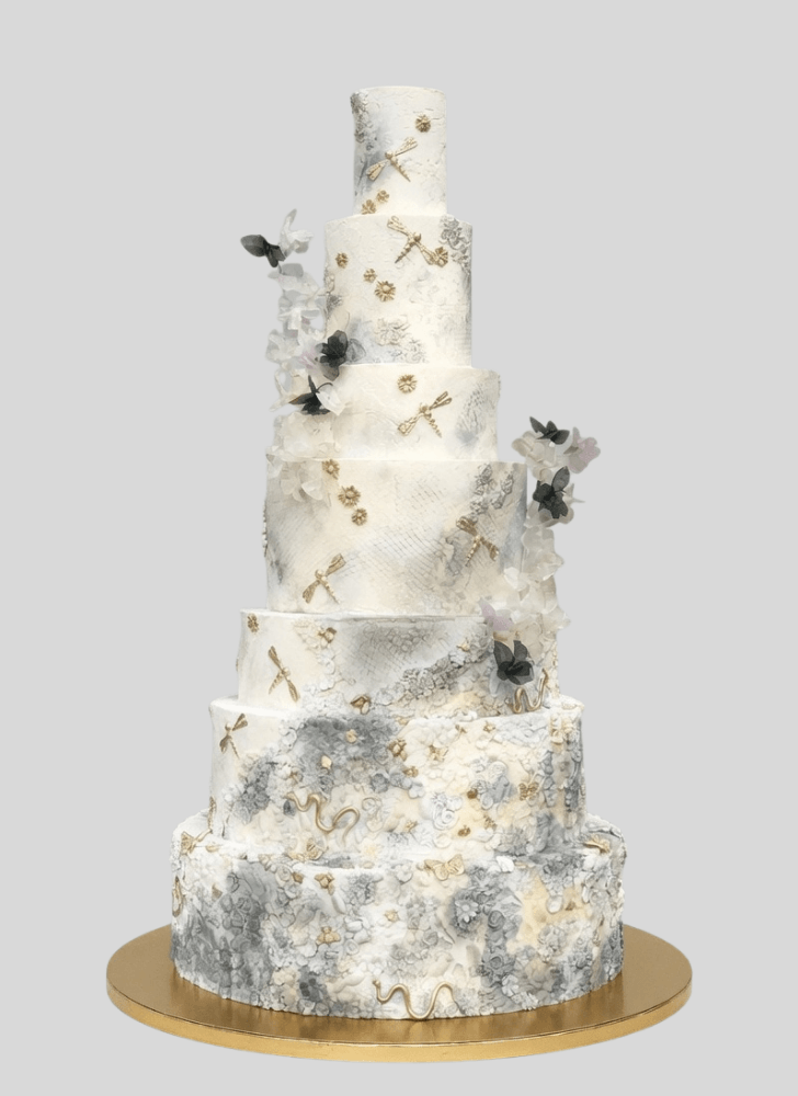 Enticing Dragonfly Cake