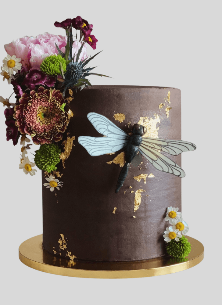Graceful Dragonfly Cake