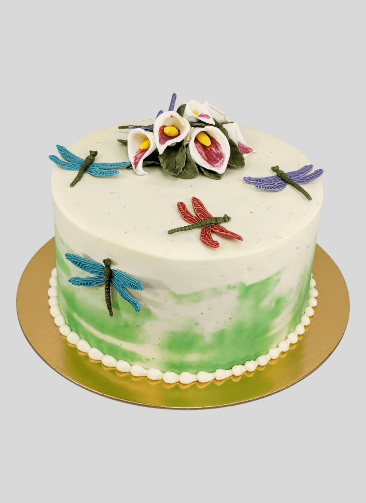 Radiant Dragonfly Cake