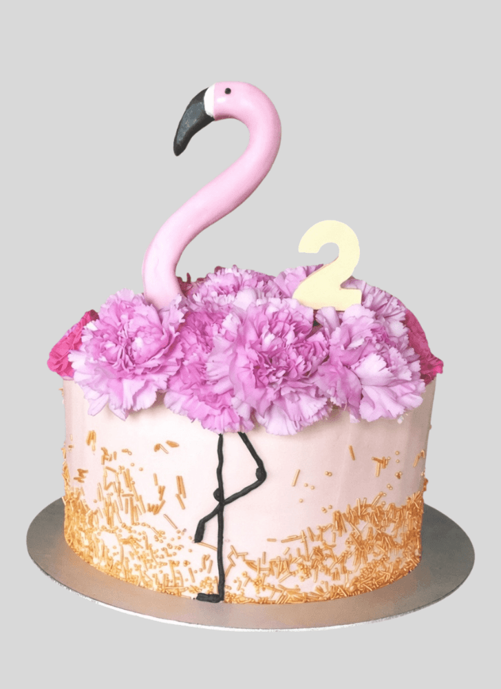 Delicate Flamingo Cake