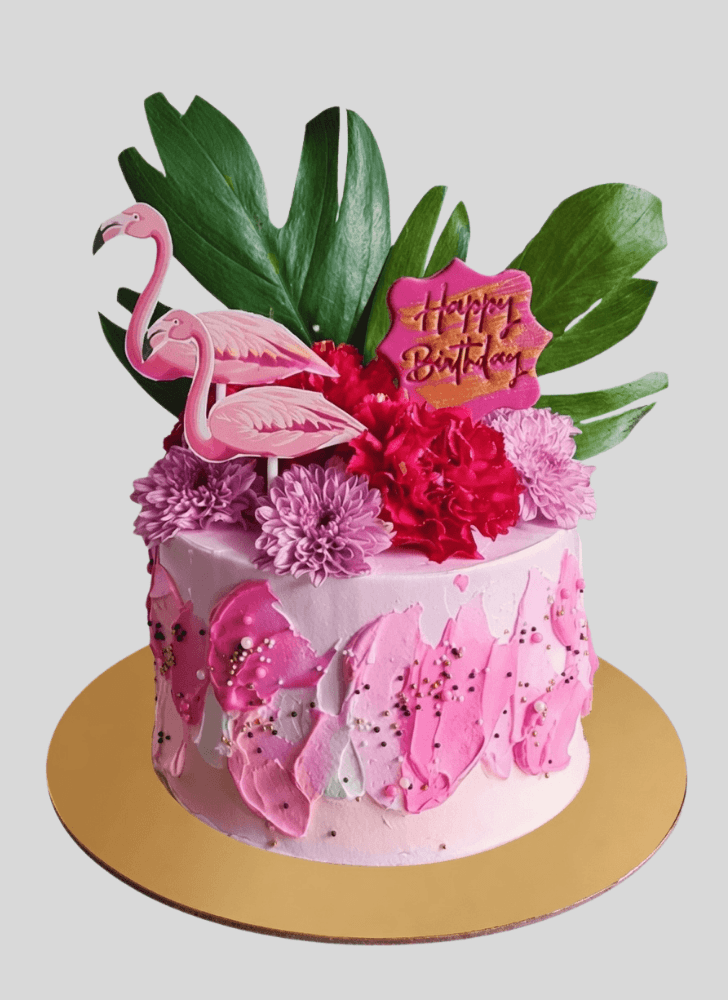 Enthralling Flamingo Cake