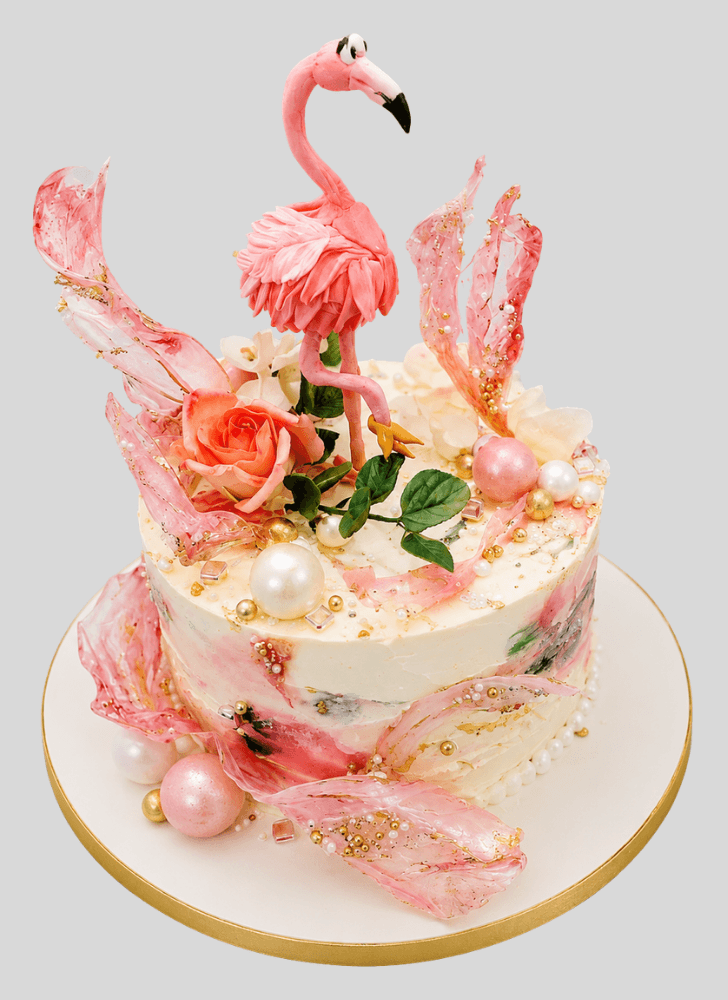 Fetching Flamingo Cake