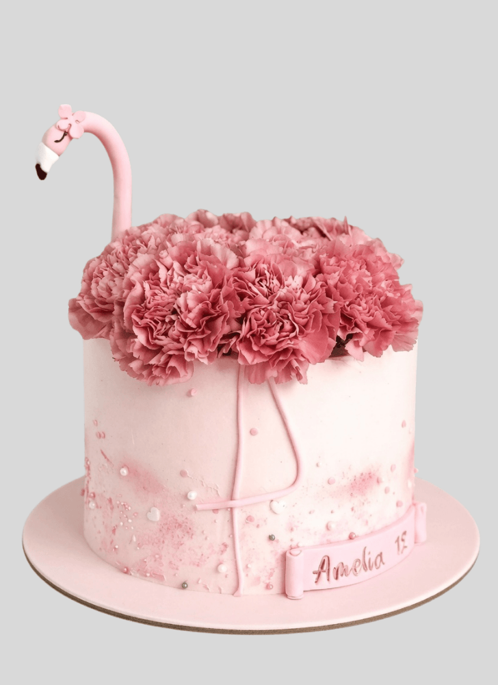 Graceful Flamingo Cake