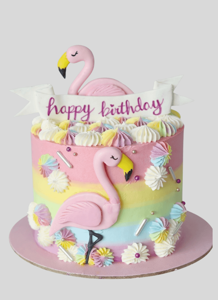 Grand Flamingo Cake