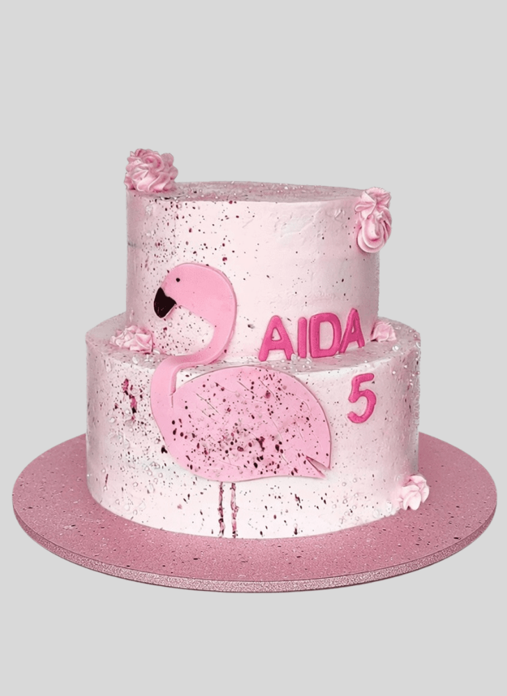 Inviting Flamingo Cake