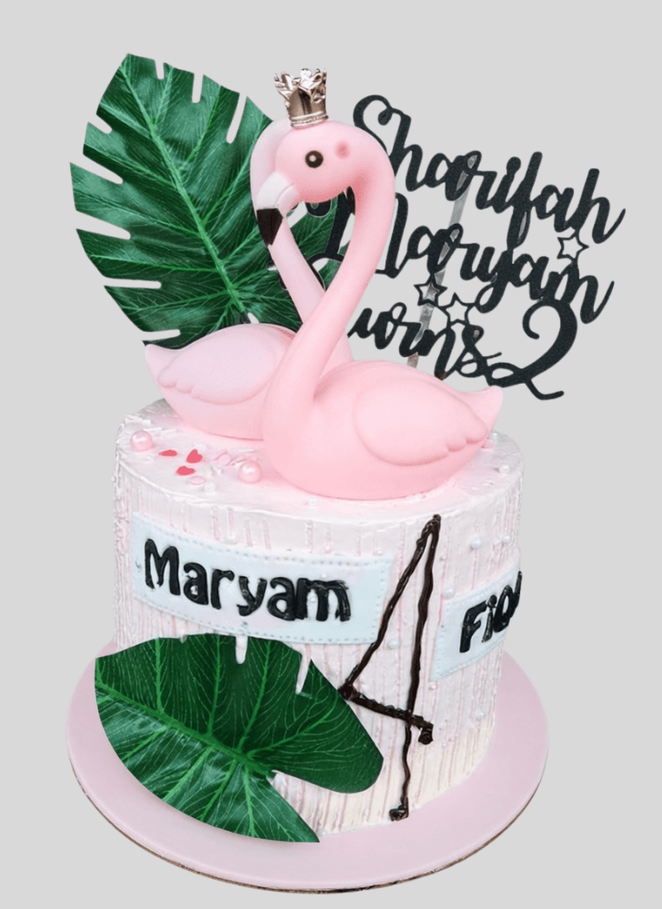 Mesmeric Flamingo Cake