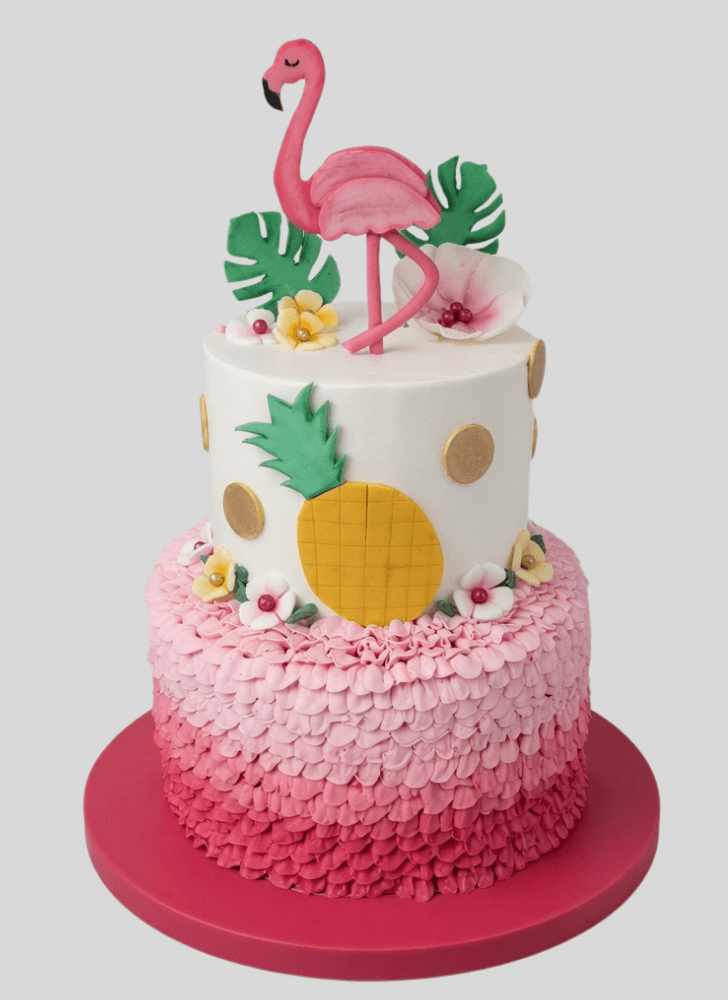 Pleasing Flamingo Cake