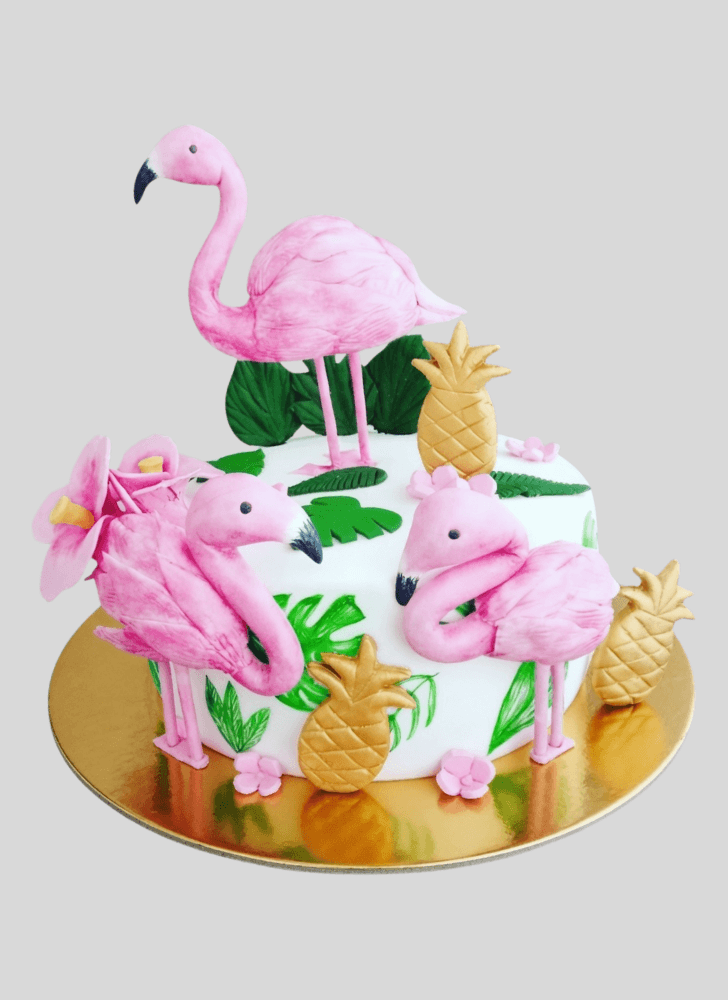 Resplendent Flamingo Cake