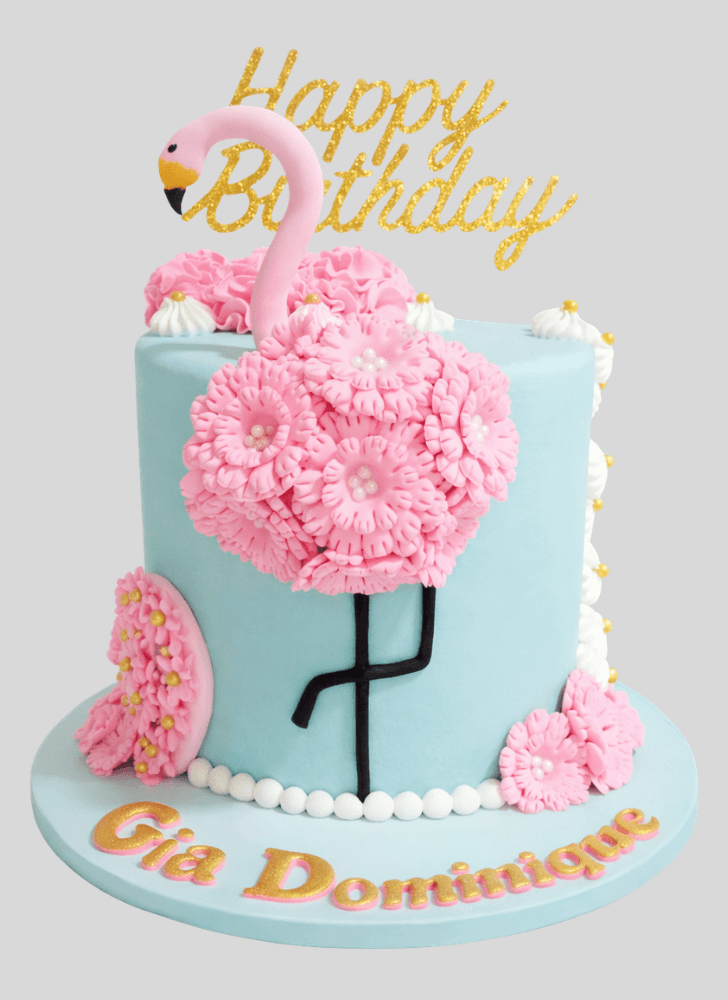 Shapely Flamingo Cake