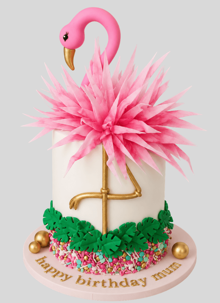 Splendid Flamingo Cake
