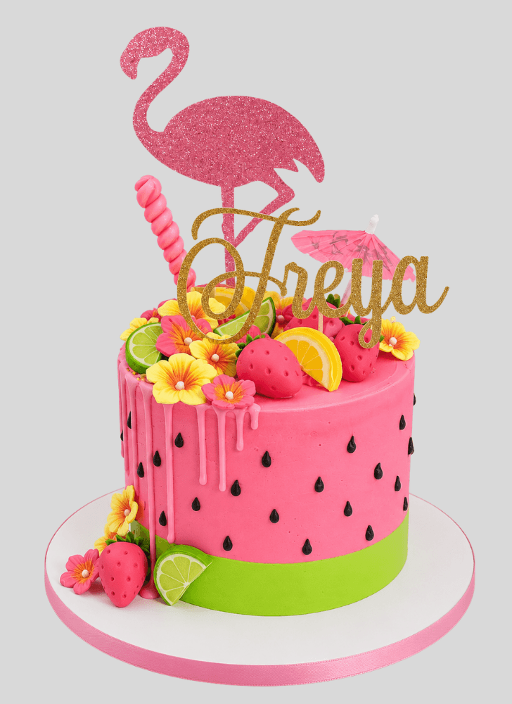 Wonderful Flamingo Cake Design