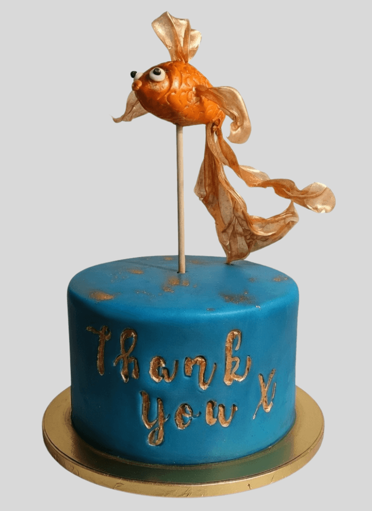 Captivating Goldfish Cake