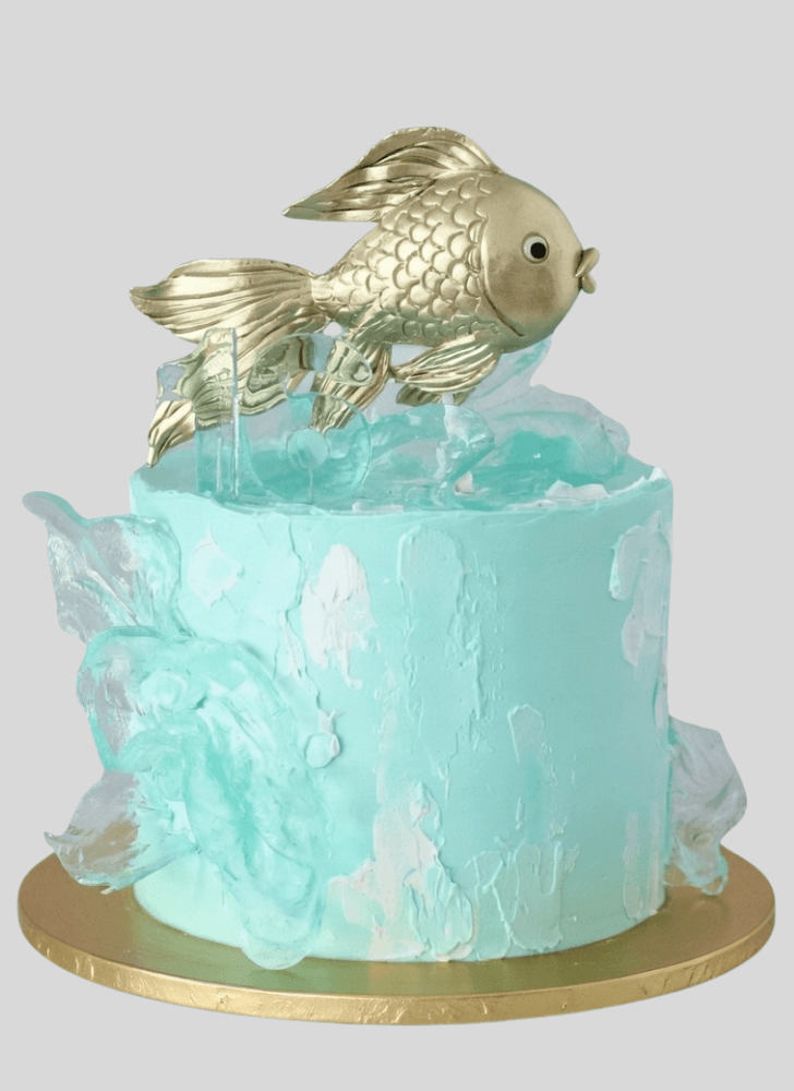 Gorgeous Goldfish Cake