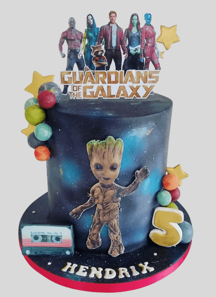 Admirable Guardians of the Galaxy Cake Design