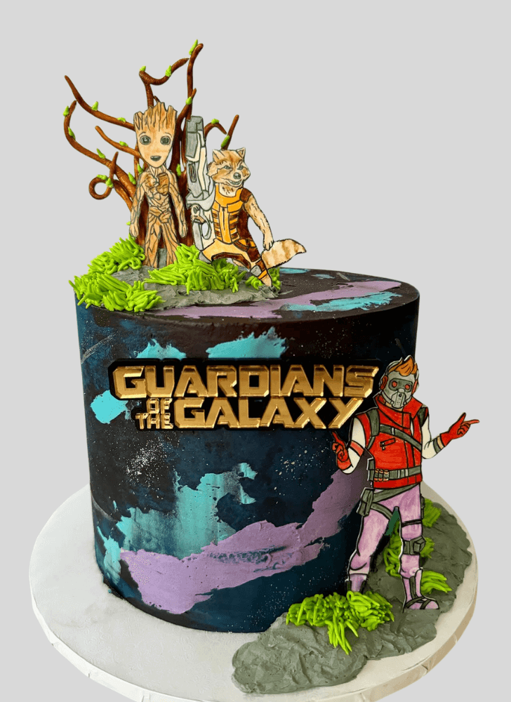 Adorable Guardians of the Galaxy Cake