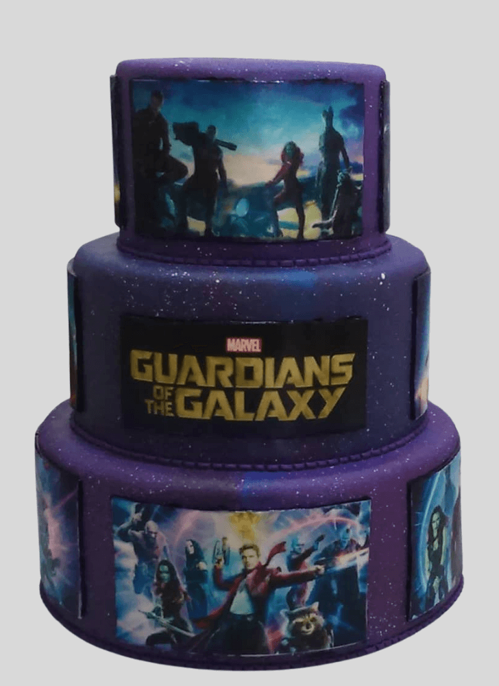 Gorgeous Guardians of the Galaxy Cake