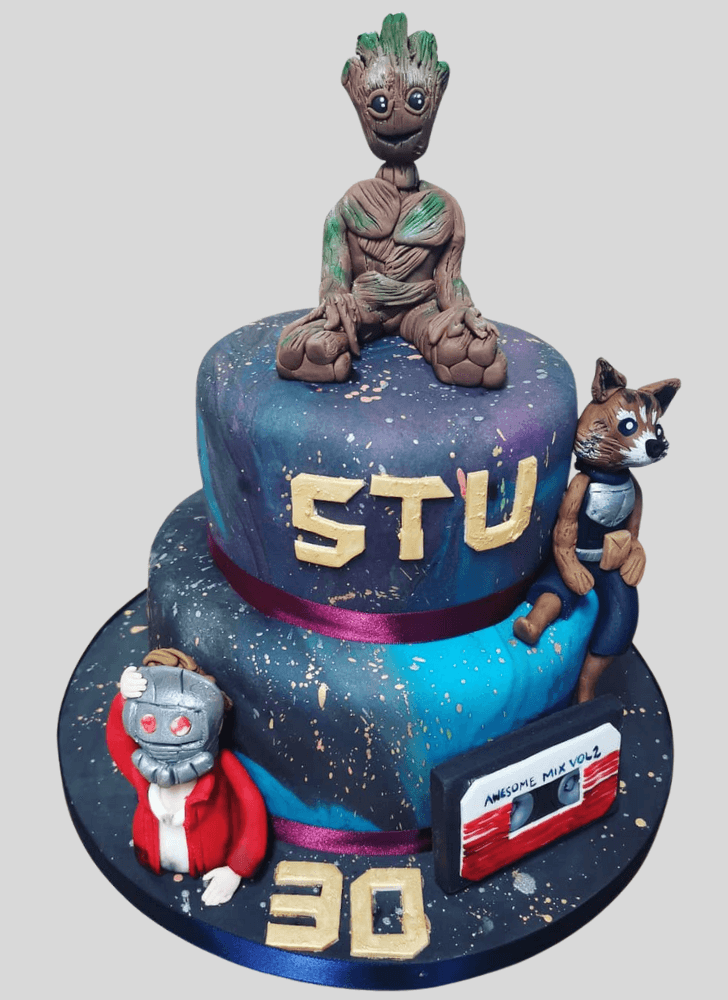 Graceful Guardians of the Galaxy Cake